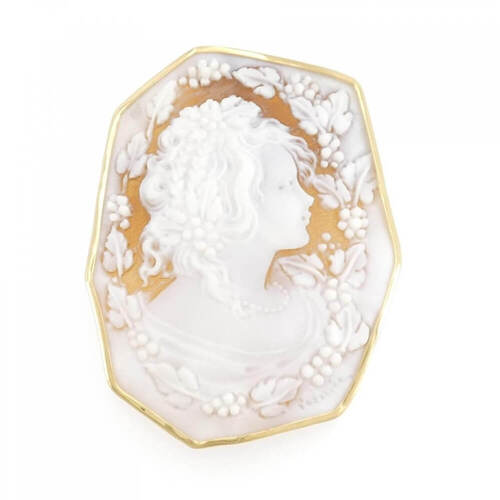 LEONARDO カメオブローチ 3個セット LEONARDO カメオブローチ 3個セット