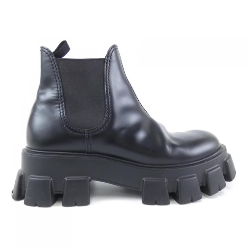 PRADA ブラック ロングブーツ 高ヒール ブーツ プラダ （一生もの 