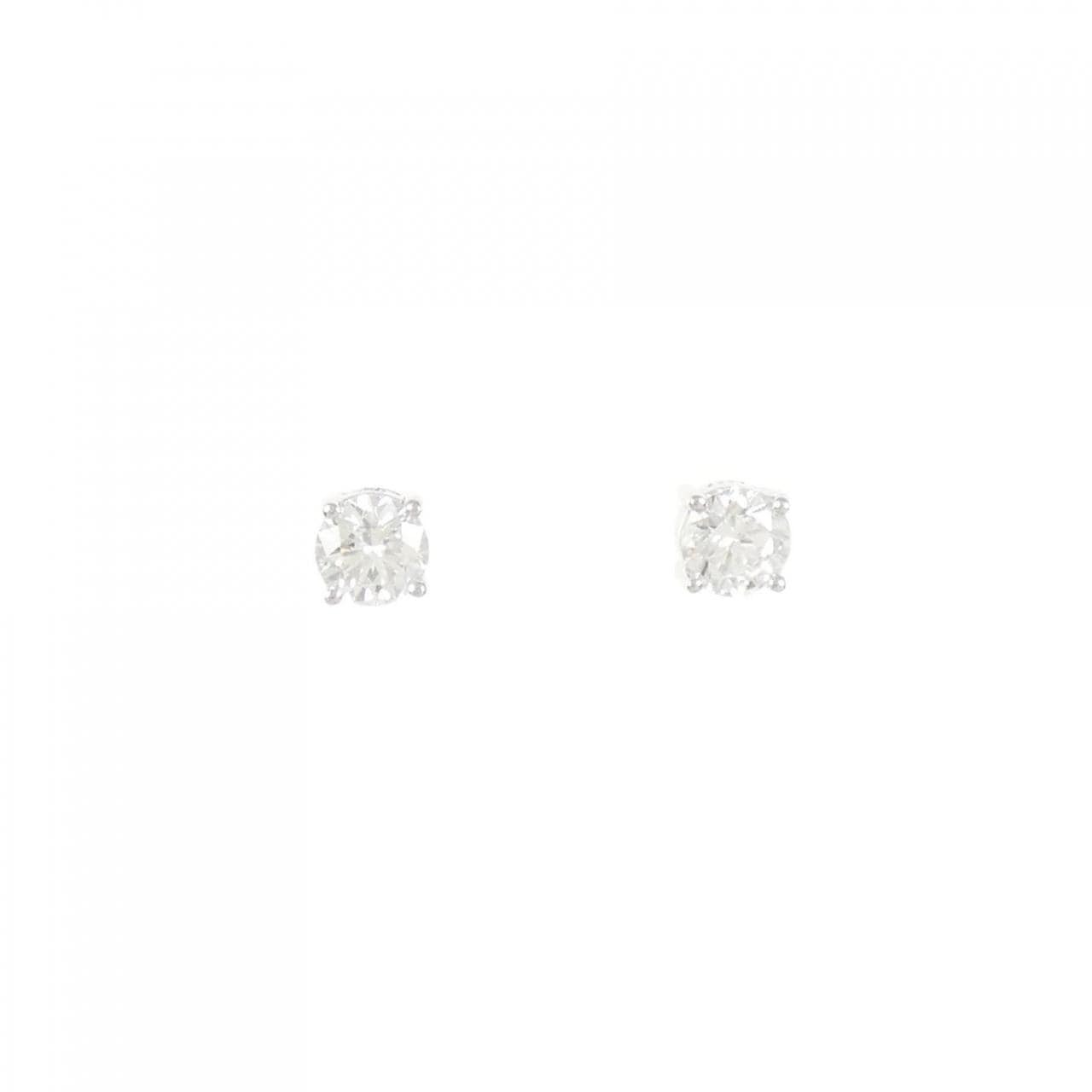 グラフの一粒ダイヤモンドピアス