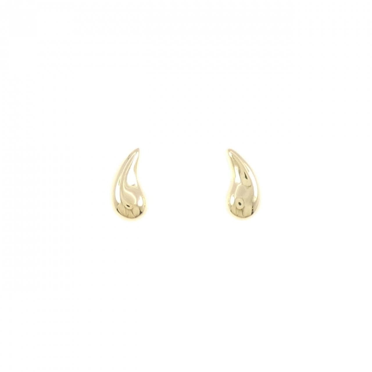 ティファニーのゴールドのティアドロップピアス