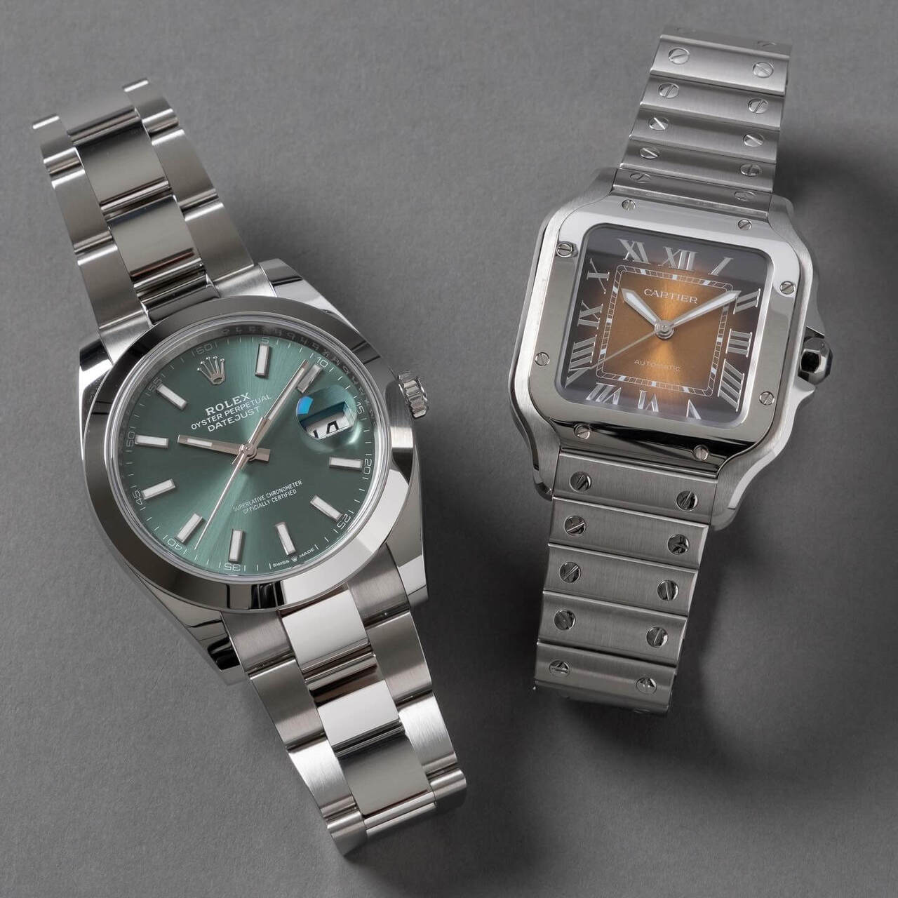 ロレックスとカルティエの腕時計