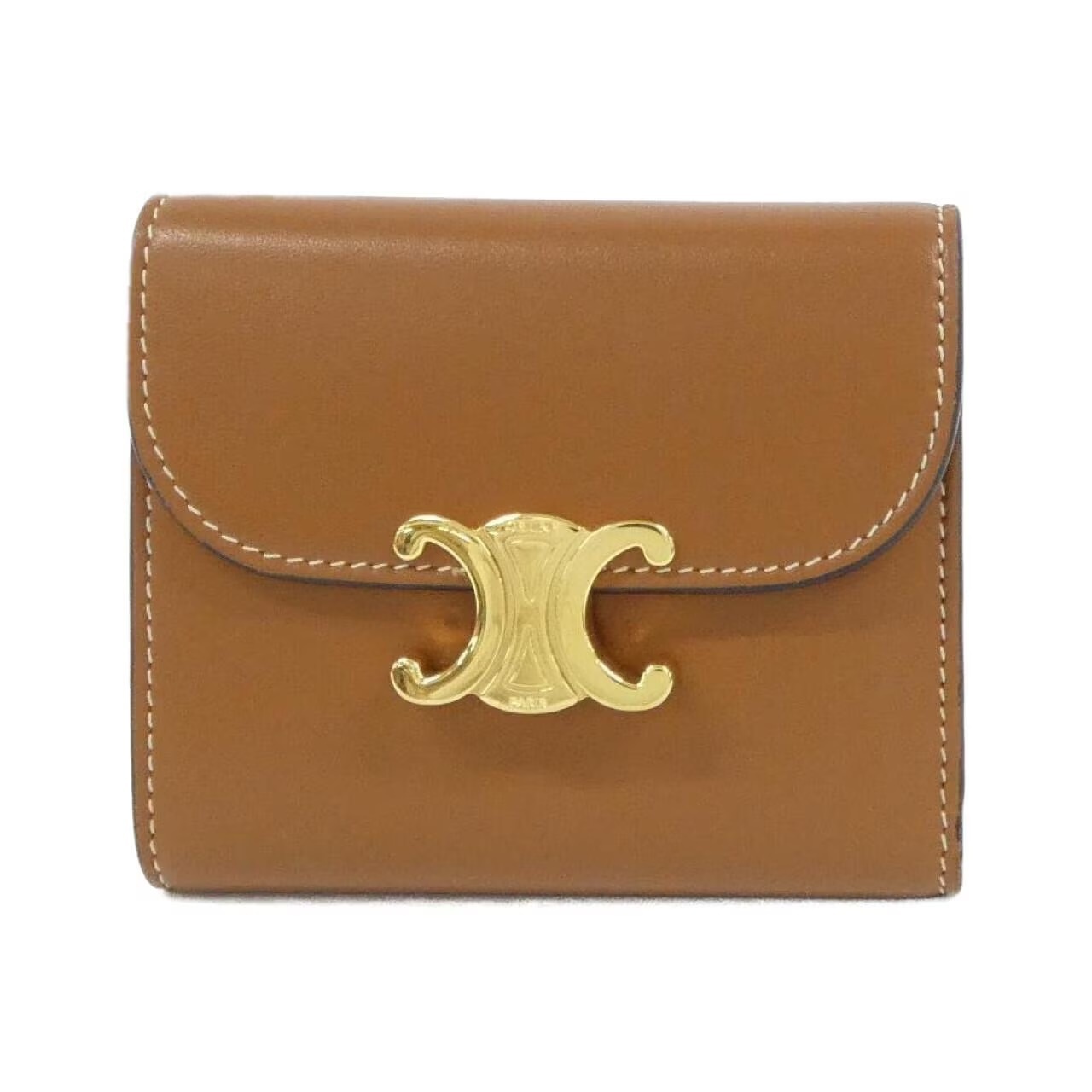 セリーヌのブラウンの折りたたみ財布