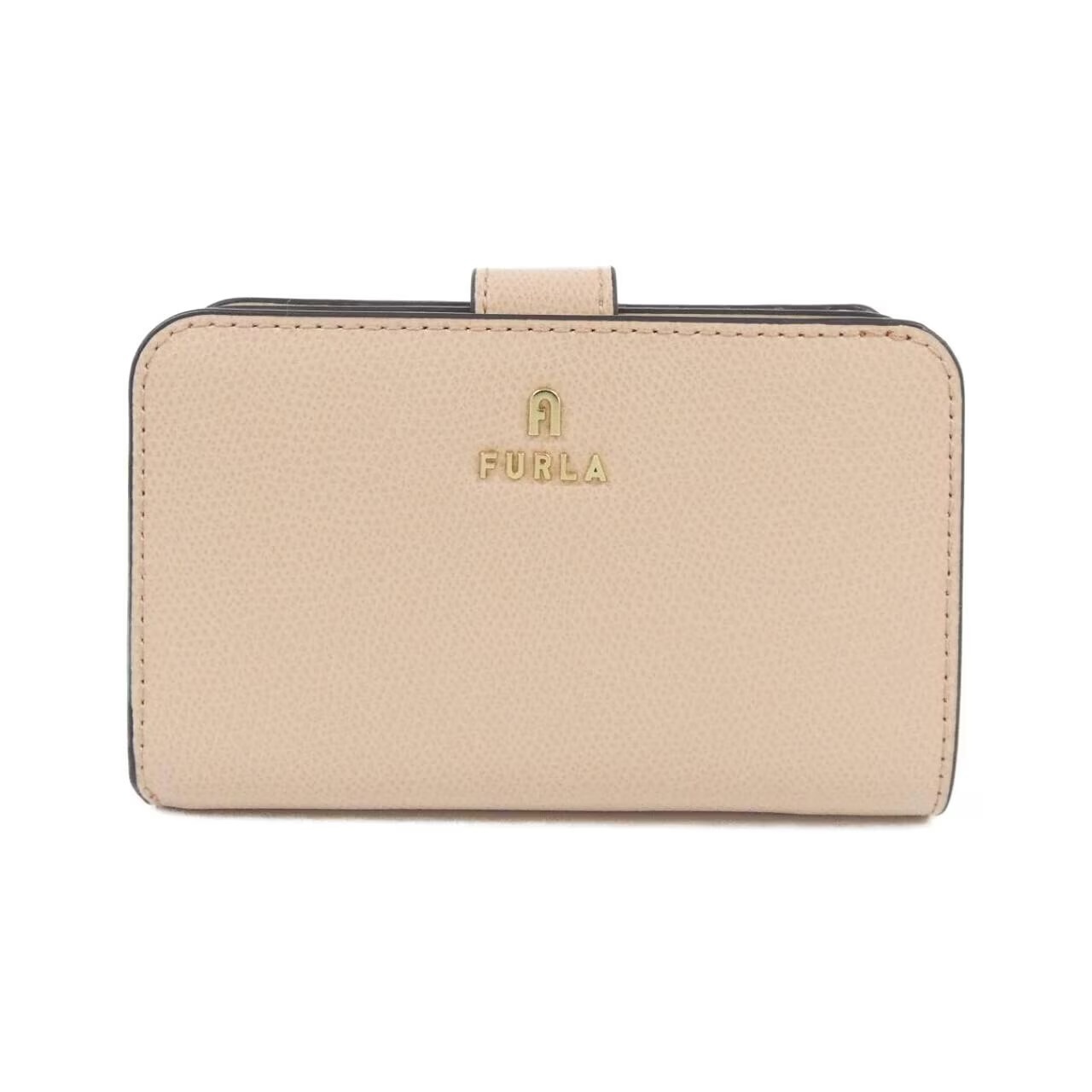 フルラのベージュの折りたたみ財布