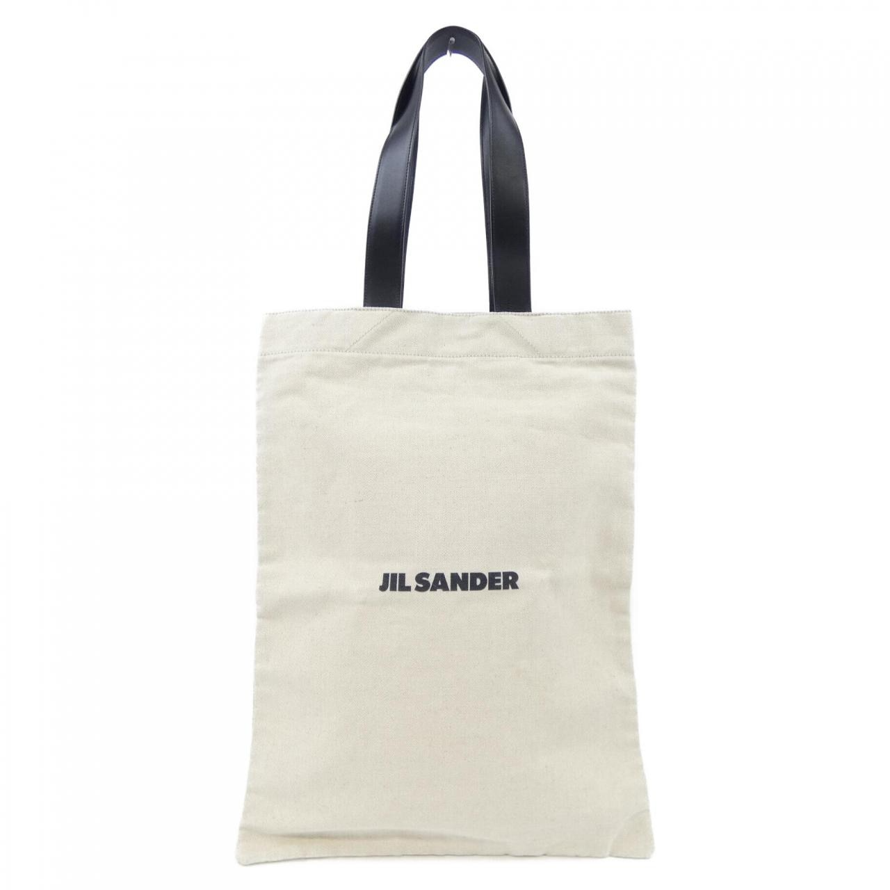 ジルサンダーのホワイトのキャンバストート