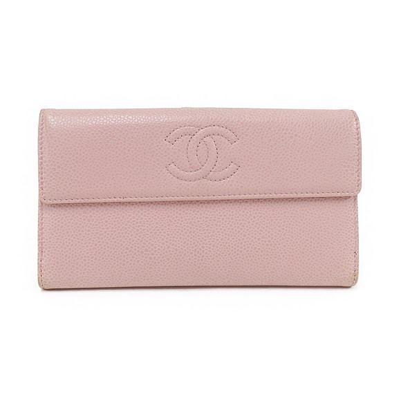 ピンクのシャネルの長財布