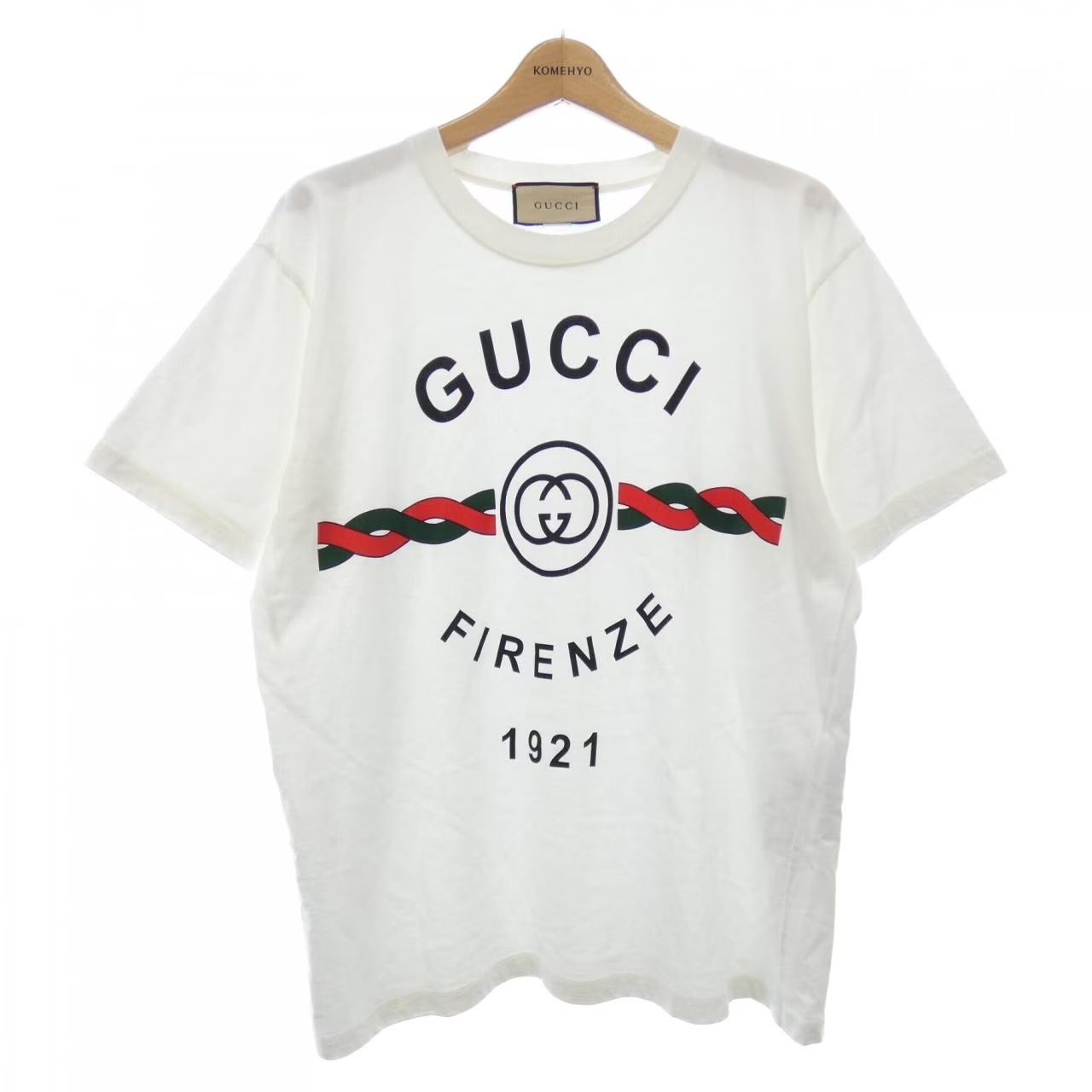 ホワイトのグッチのFIRENZE 1921 Tシャツ