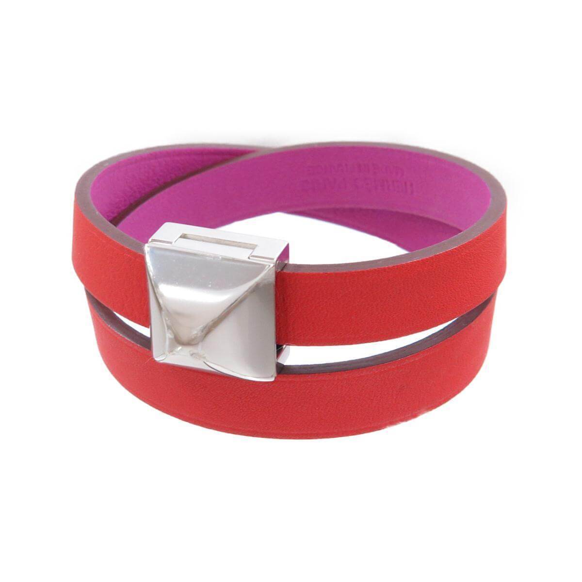 エルメスのレザーブレスレット