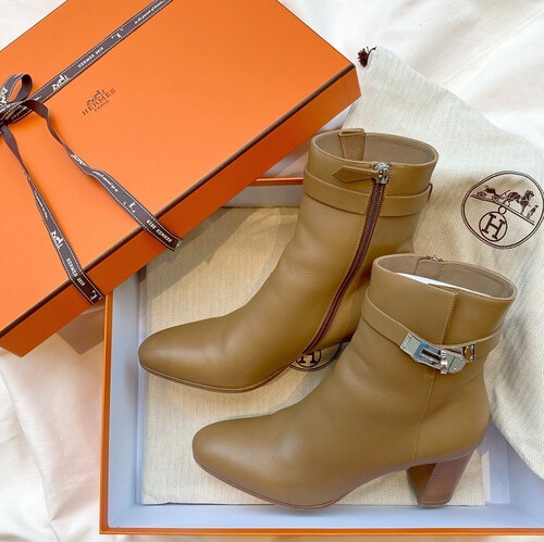 HERMES サイドゴア ストレートチップブーツ おも